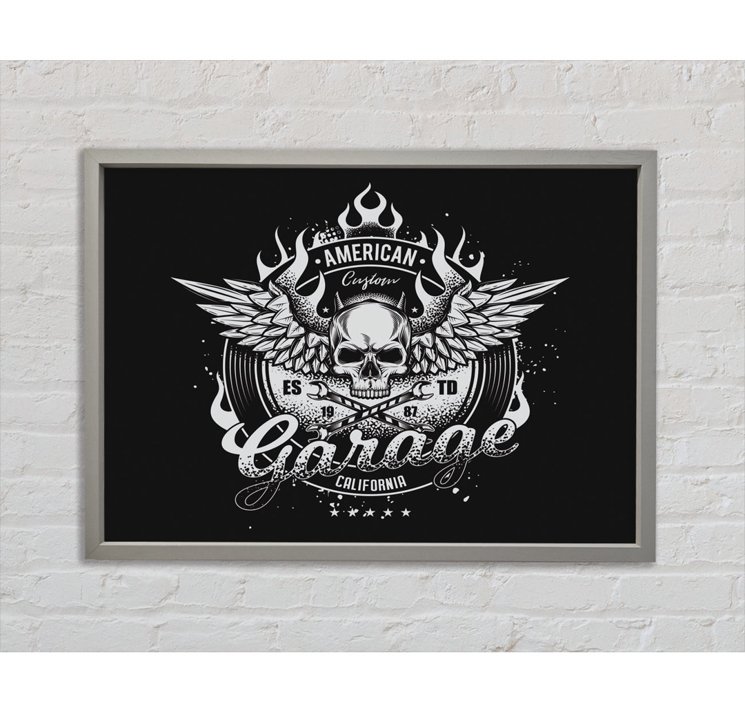 American Custom Garage - Einzelner Bilderrahmen Kunstdrucke auf Leinwand