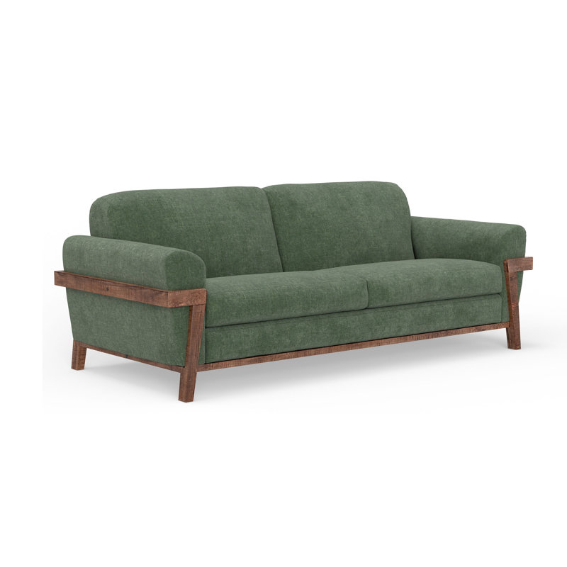 Structure et base en bois Dobby, canapé, Olive