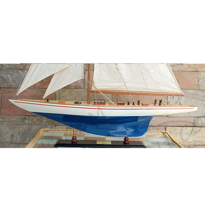 Grand voilier goélette de grande taille peint à la main