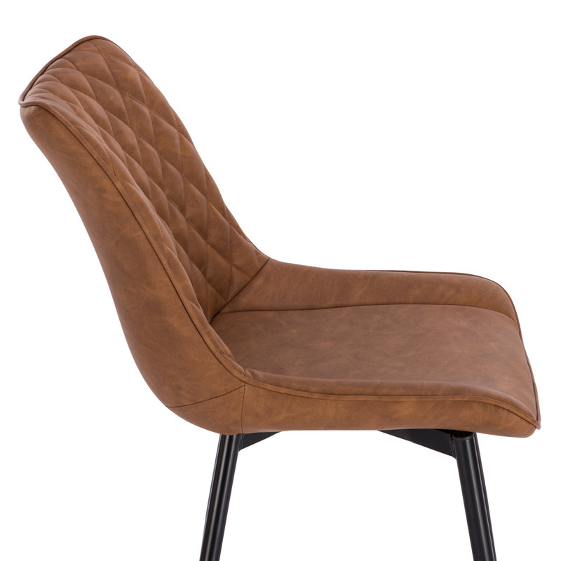 Alhambra 46.5cm H Upholstered Side Chair, 2, Light Brown