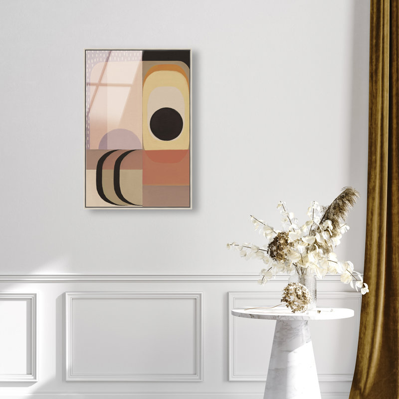 Moon Phase Deco Print by Oliver Gal, 21"H x 31"W, Silver Floater Frame