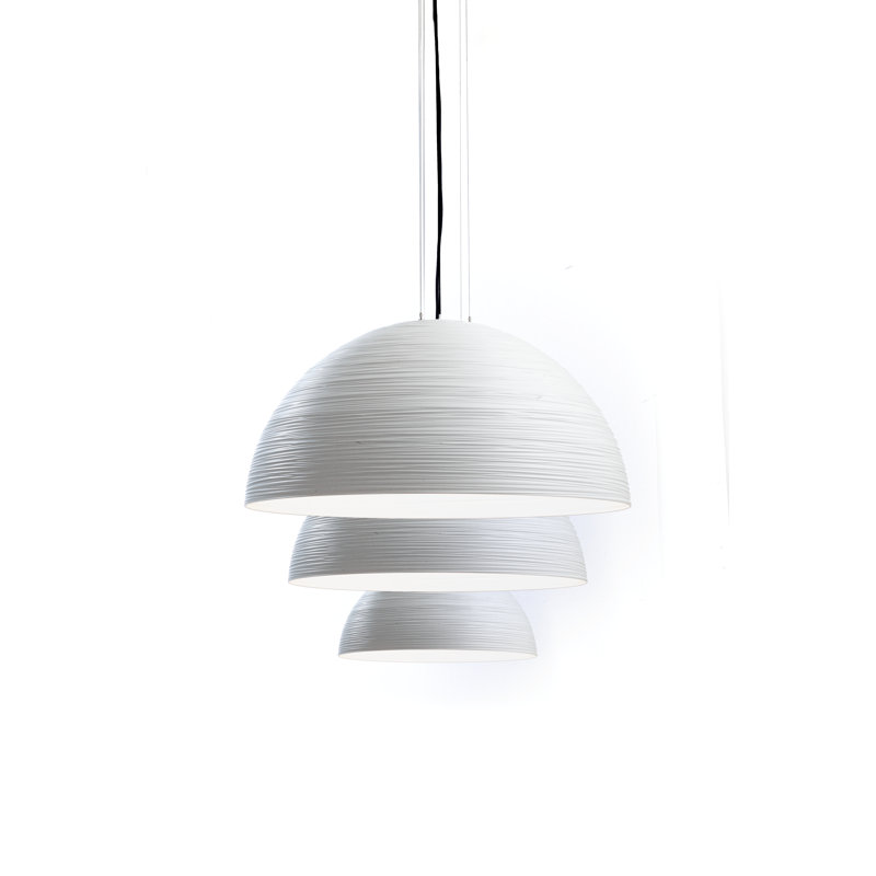 Tyrone 126-Light LED Pendant, 200cm H x 72cm W x 72cm D, White lacquer