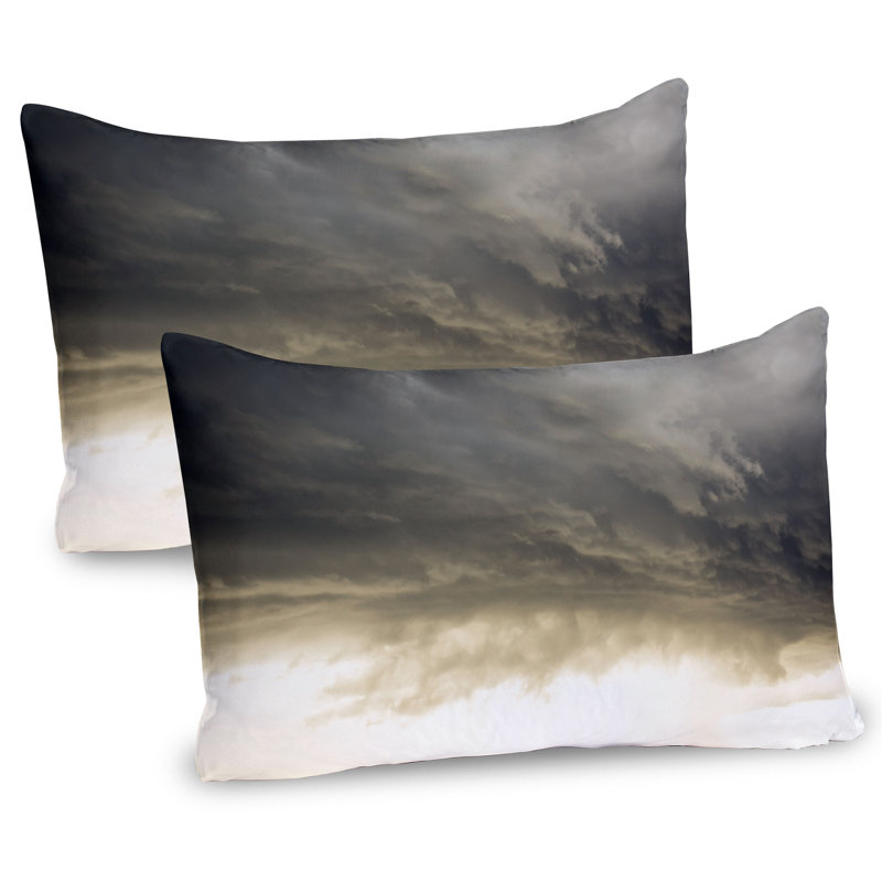 Ensemble de 2 taies décoratives gris Ambesonne, H 20 po x l 36 po