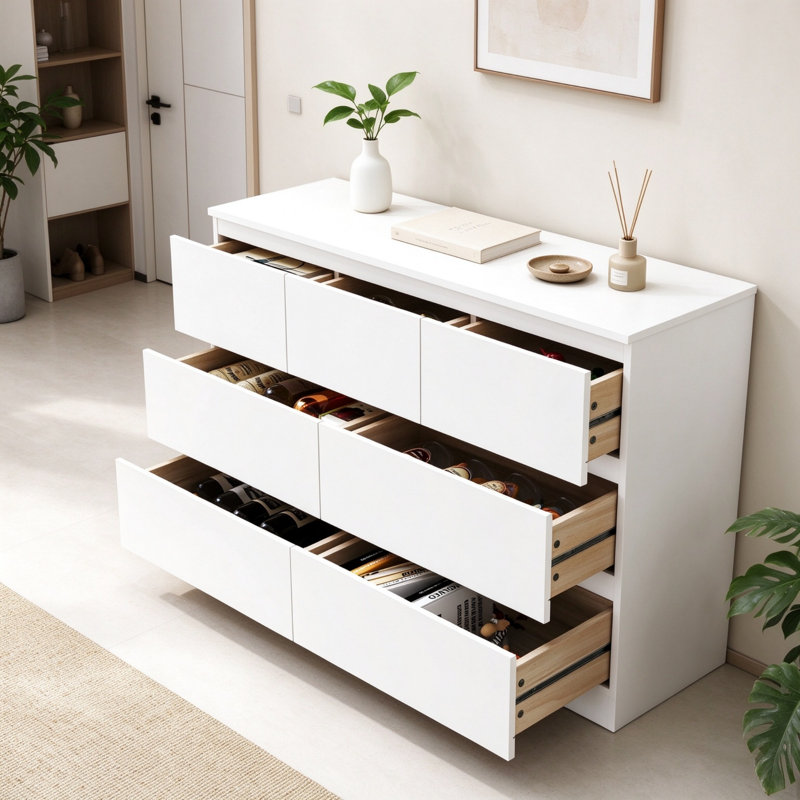 106 cm W Chest of 7 Drawers
