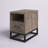 Letterly Solid Wood Top End Table with Storage and Built-In Outlets