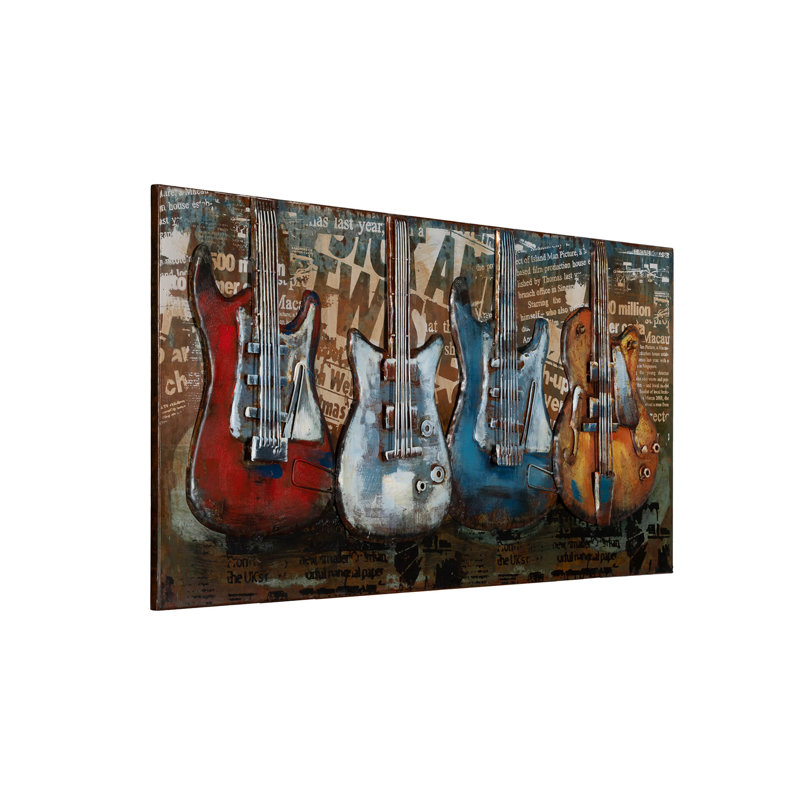 Rock the Beat print on metal