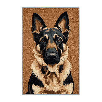 Washable Belgian Malinois Dogs Area Rug