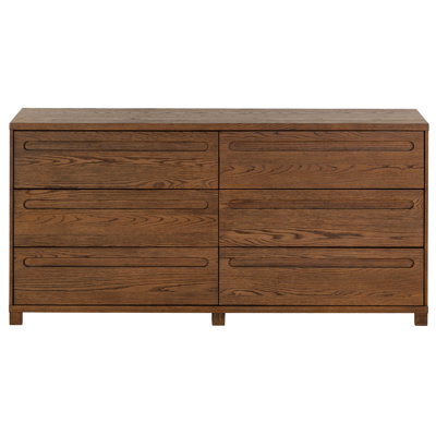 Lesheka 6 Drawer Wood Dresser
