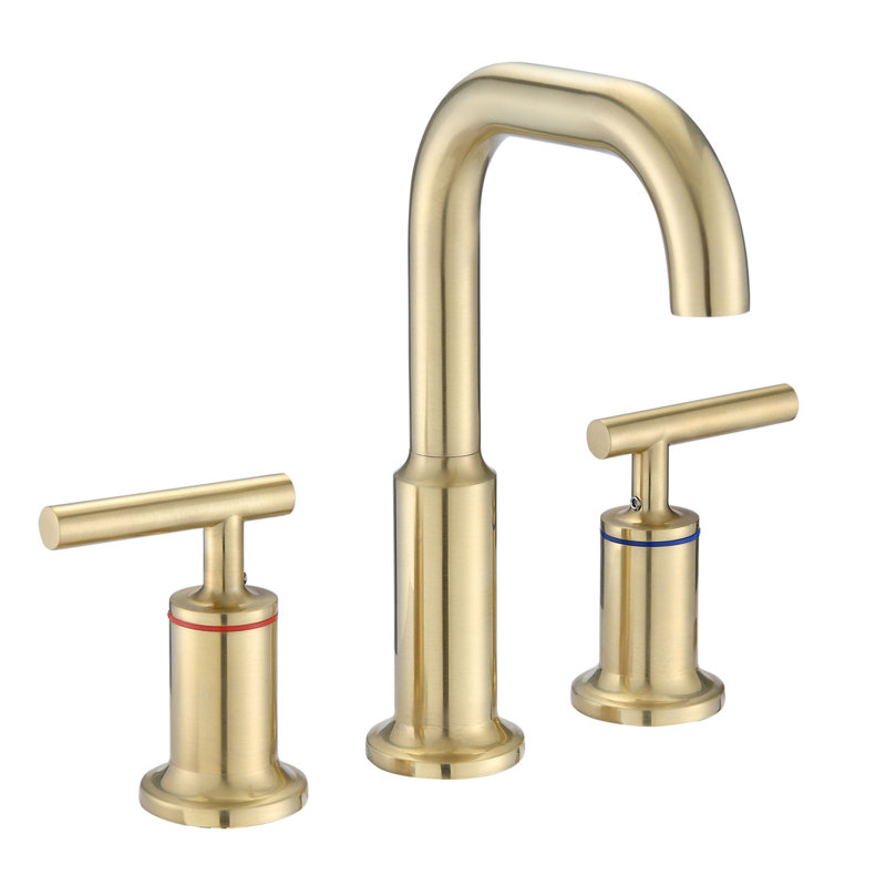 Widespread 2-handle Bathroom Faucet with Drain Assembly