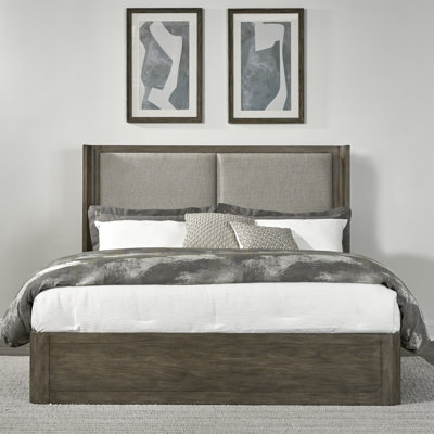 Shaly King Shelter Bed w/ Two Upholstered Panels