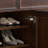Nut-brown Solid Wood Shoe Storage Bench