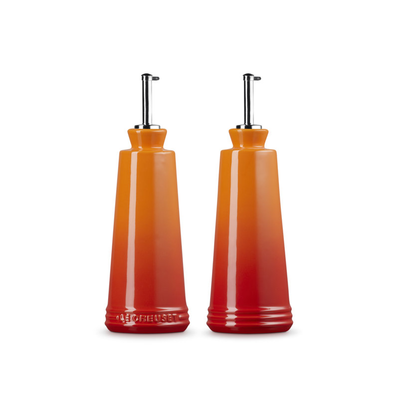 Le Creuset Stoneware Oil & Vinegar Set, Volcanic