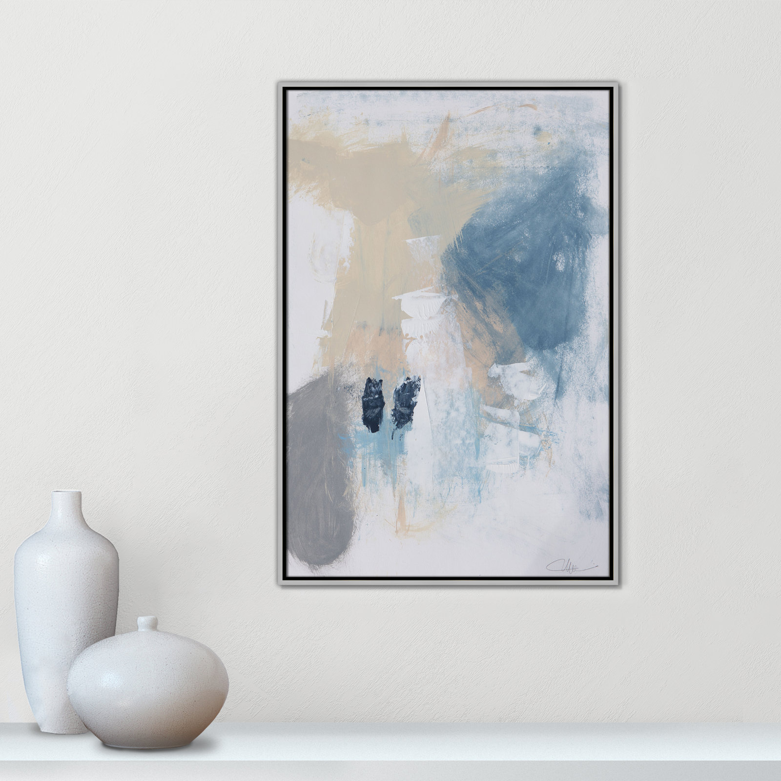 Coastal Carnival II Print by Casa Fine Arts, No Mat, 37.5" H x 25.5" W x 2" D, Silver Floater Framed Canvas