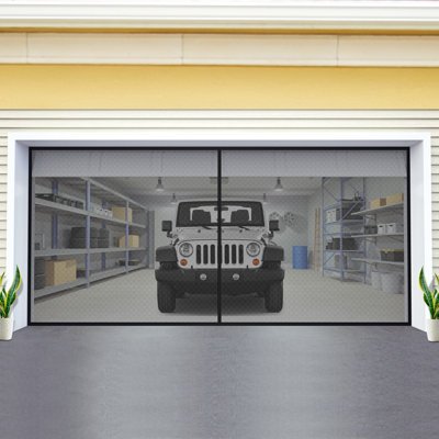 84'' Paneled Fiberglass Garage Doors