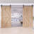 Sliding Standard Double Barn Door Hardware Kit-49602987