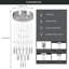 Luminaire suspendu 3 lumières Modern