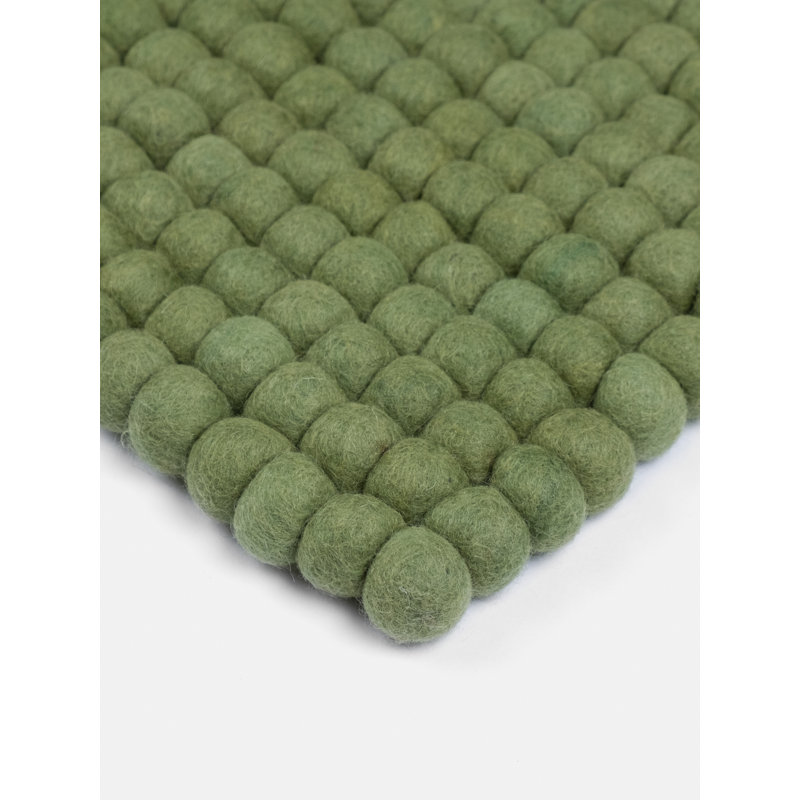 Round Wool Hand Woven Area Rug, Rectangle 120 x 170cm