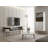 Utopia Contemporary Modern TV Stand with Storage Shelves in Maple Cream and White-596445108