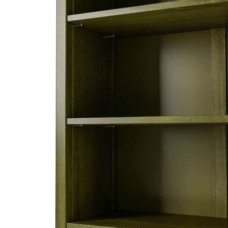 Colton Bookcase, (6 Shelves) 72" H x 30" W x 13"D, Olive Grove Green