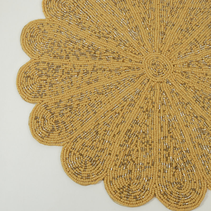 Glass Geometric Round Placemat