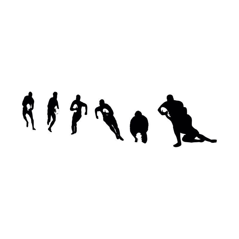 Sports Wall Decal, Black