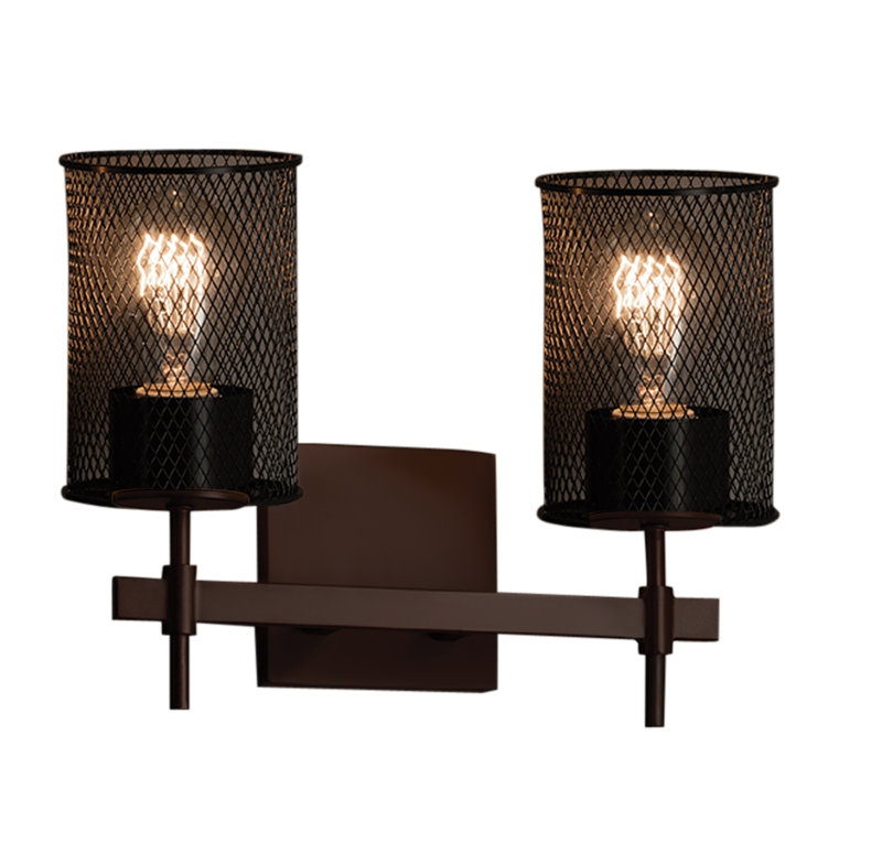 Éclairage pour meuble-lavabo à 2 lumières Bennett, Bronze foncé