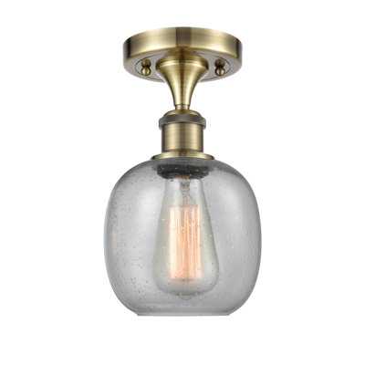 Plafonnier semi-encastré sphérique 1 lumière Carlucci