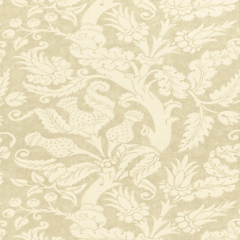 Tissu Schumacher x Mary McDonald Villa De Medici, Grège