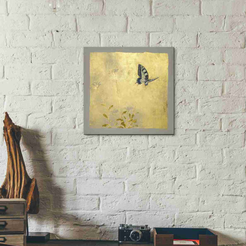 " Butterfly L " by Zigen Tanabe Painting Print, 12" H x 12" W x 0.75" D