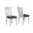 19 " H Faux Leather Upholstered Pine Solid Wood Side Chair
