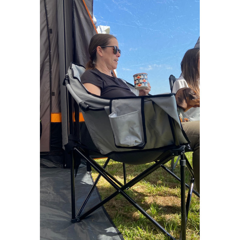 Folding Camping Chair, Grey