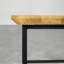 Brinegar Oak Metal Base Dining Table-444356411-444356409
