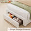 Structure de lit tapissier, lit de rangement avec DEL et station de charge-245005217