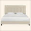 Lit plateforme tapissier touffeté