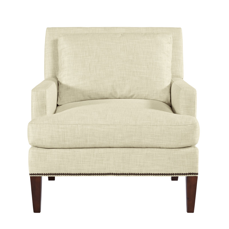 Audrey 36" Wide Armchair, Crystal Natural Polyester