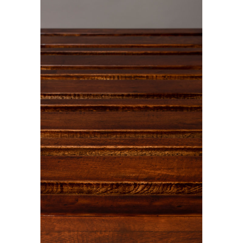 Banc en bois massif Jakub, Brun