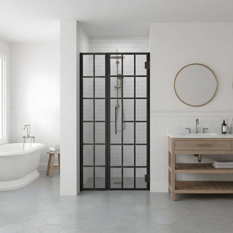 Moderne Minimalisme 34" W x 72" H Shower Door