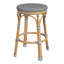 Tobias Outdoor Rattan and Metal Counter Stool-1566690186