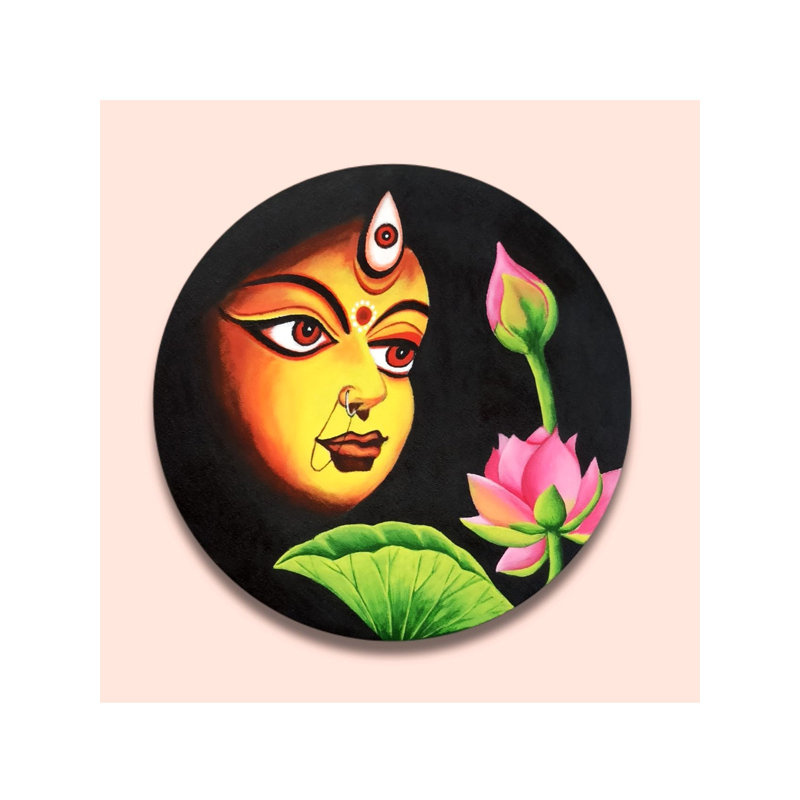 Devi Durga | Acrylic On Canvas | By Shankar Kamila