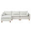 Canapé modulaire modulaire en L avec repose-pieds mobile et revêtement en chenille-754982114