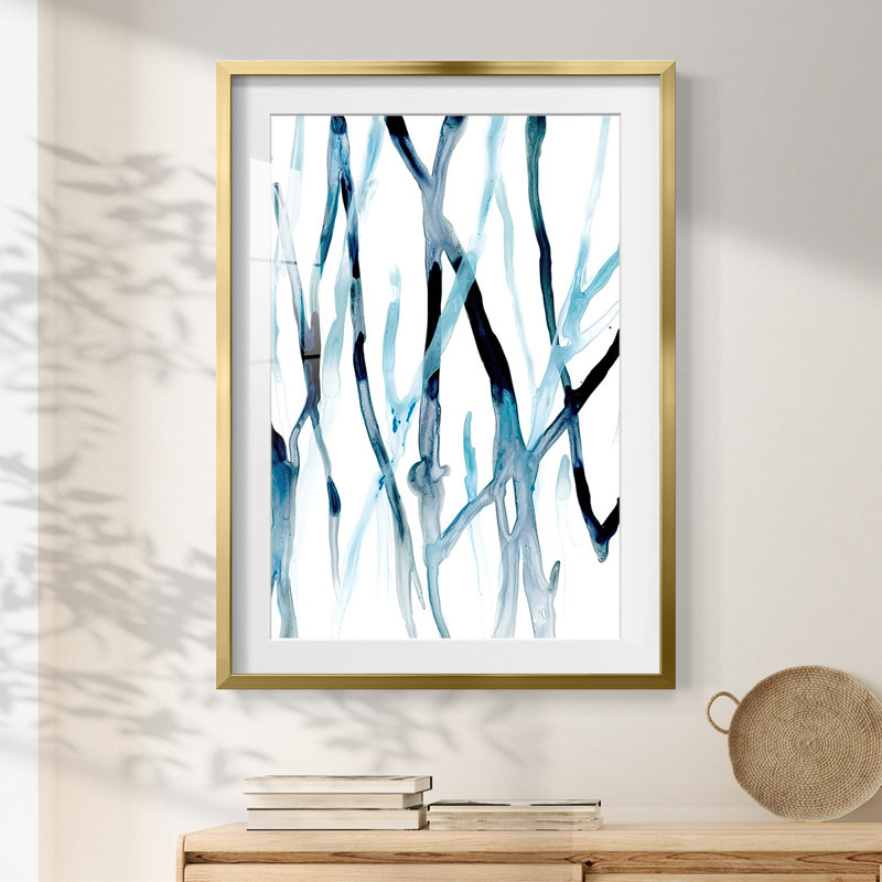 «Runnel II», reproduction encadrée, H 28,5 po x l 20,5 po, Doré