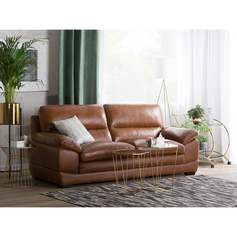 Heintz Faux Leather Sofa