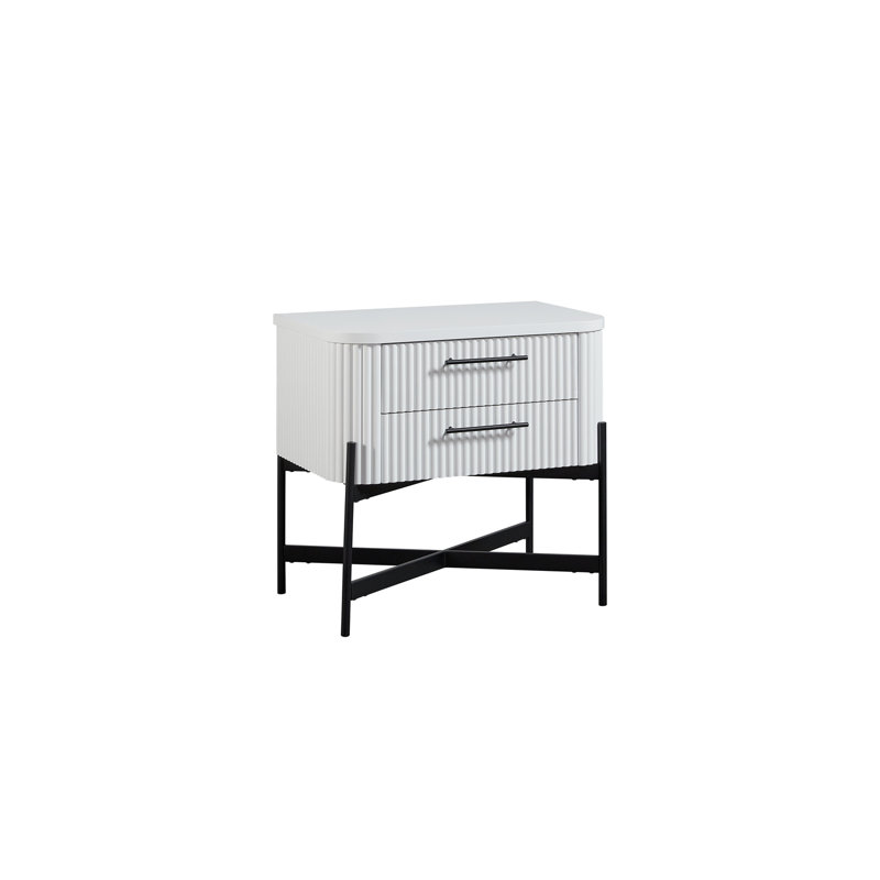 2 Drawer Nightstand - (USB Type C)
