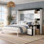Lit escamotable Kazuko (grand lit/lit double) avec bureau, étagères de rangement et placards-1045289872