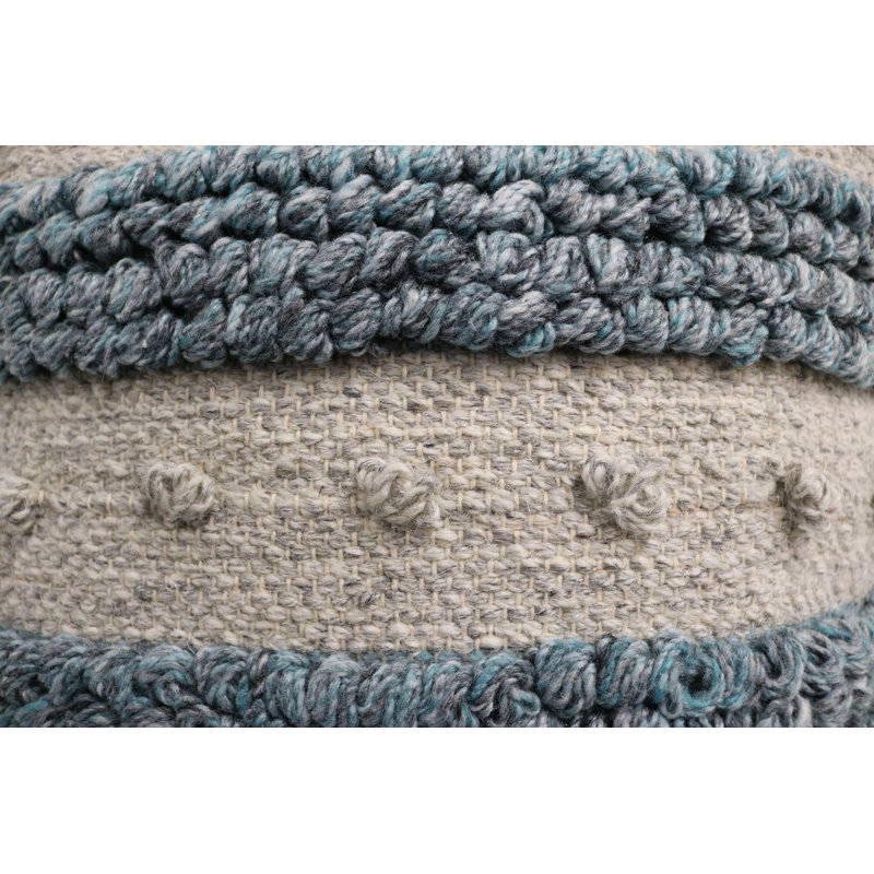 Abstract Wool Blend Throw Pillow