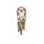 Gold Leaf and Majestic Silver Leaf Napoli 1-Light Candle Wall Light