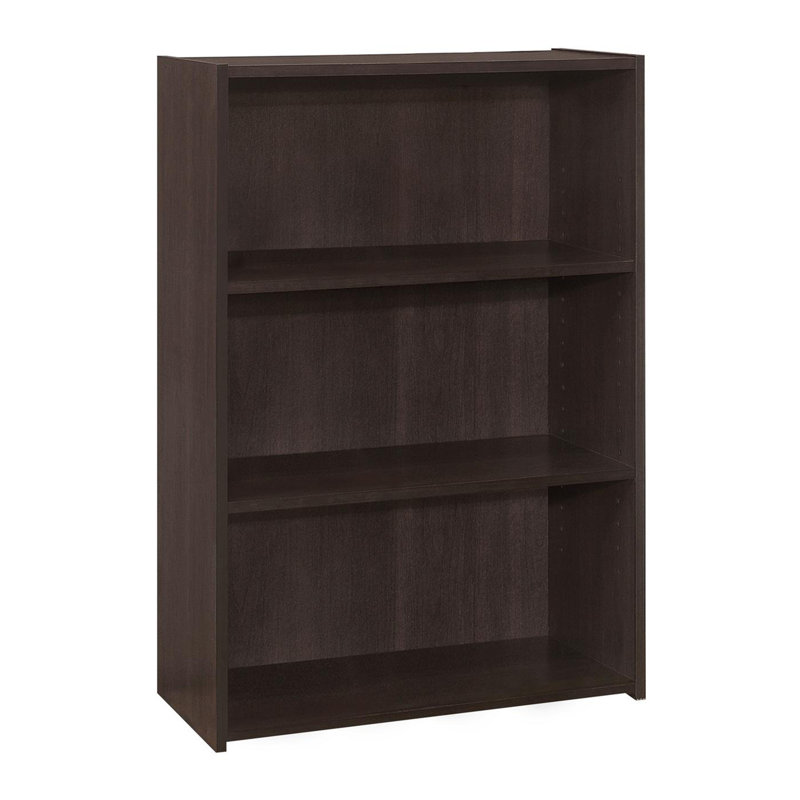 Transitional Bookshelf, Bookcase,, Espresso