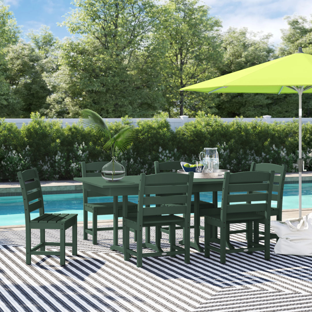 POLYWOOD x Sol 72 7-Piece Traditional Dining Set Sol 72 Outdoor™ 