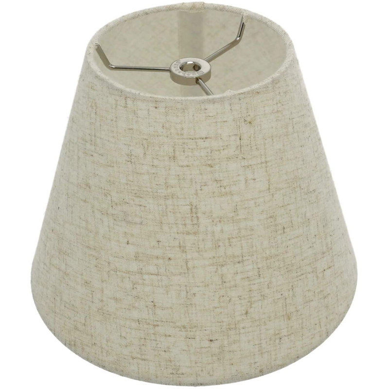 Off-White Linen Empire Lamp Shade, 9" Width