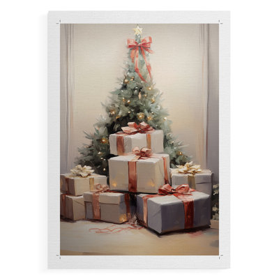 Art des Fêtes de Noël - série 2-XXXVII - impression sur toile seulement - NON-CADRE